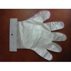 Rękawice foliowe a'100 HDPE / L / z zawieszką