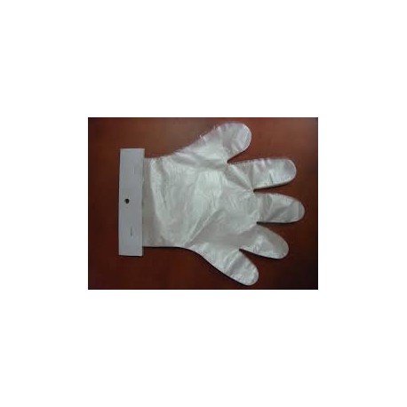 Rękawice foliowe a'100 HDPE / M / z zawieszką